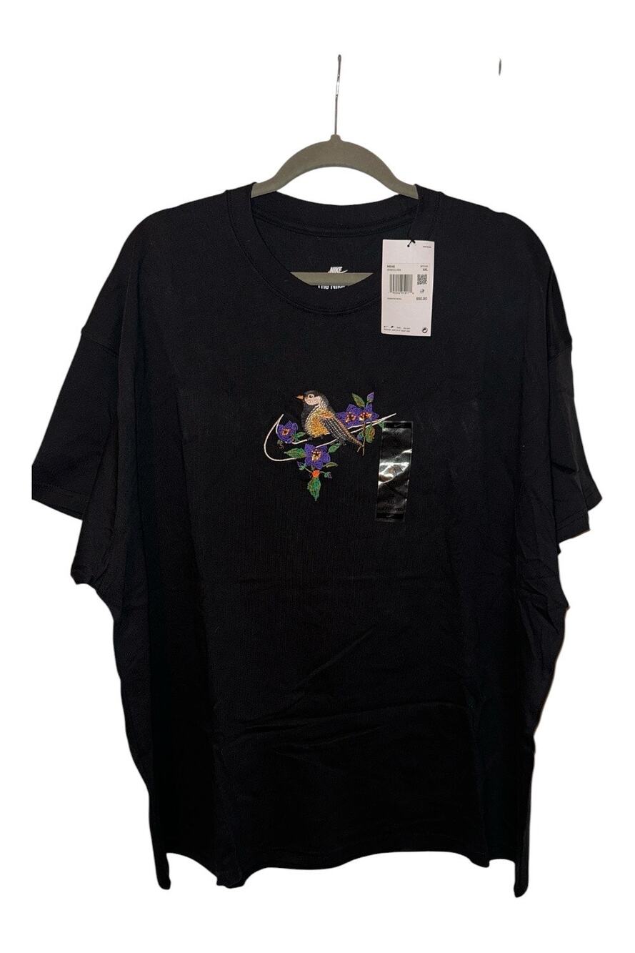 NWT Nike Sportswear Max 90 Embroidered Bird T-Shirt - Black